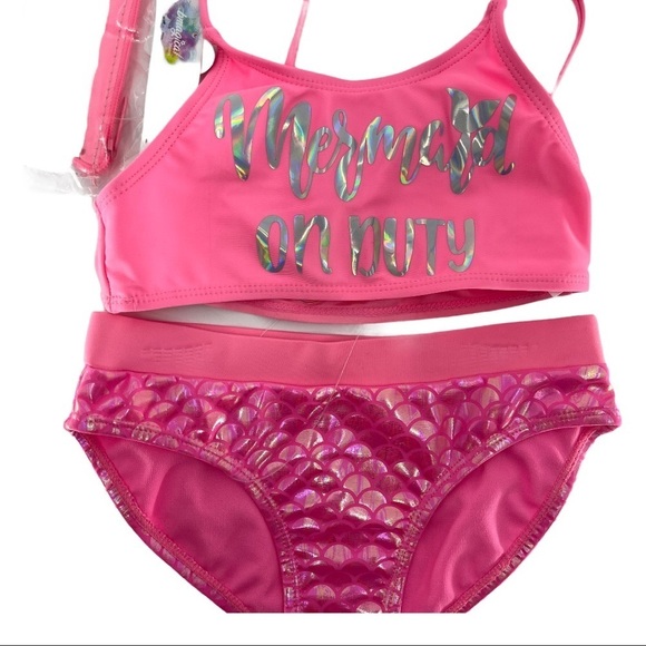 bmagical Mermaid Two Piece Swim Suit with Wet Bag - Picture 2 of 7